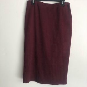 Leith textured pencil skirt